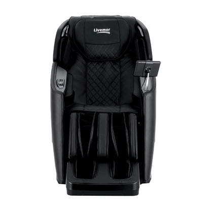 Black car seat with quilted design on a white background