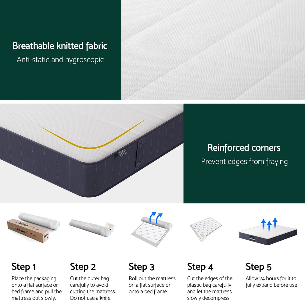 20cm Giselle Mattress King Bed Pocket Spring Mattresses