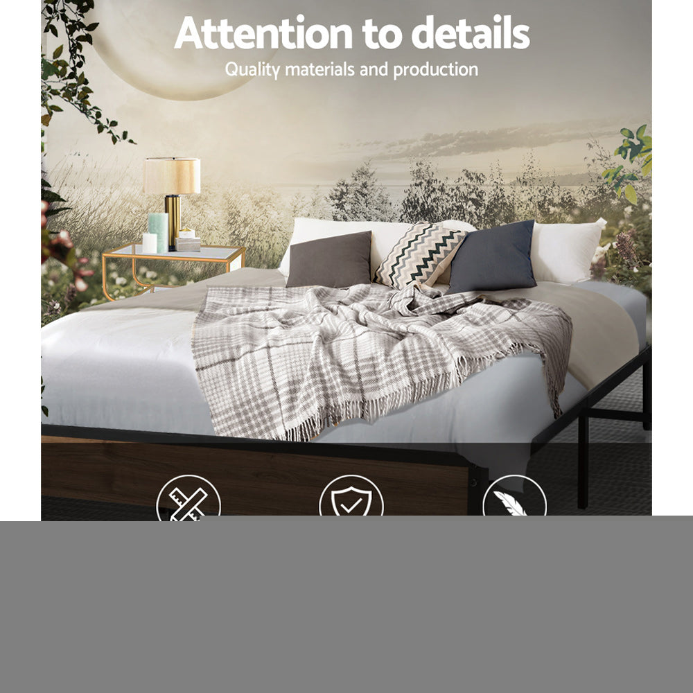 Artiss Bed Frame Metal Bed Frame Bed Base OSLO - Double