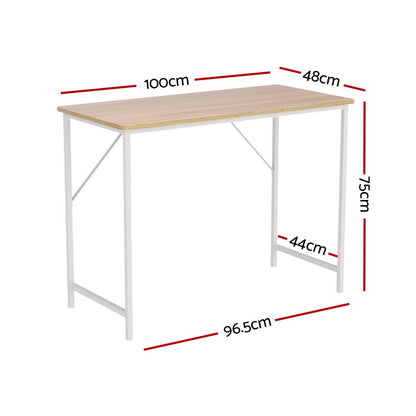 Artiss Minimalist Metal Desk - White