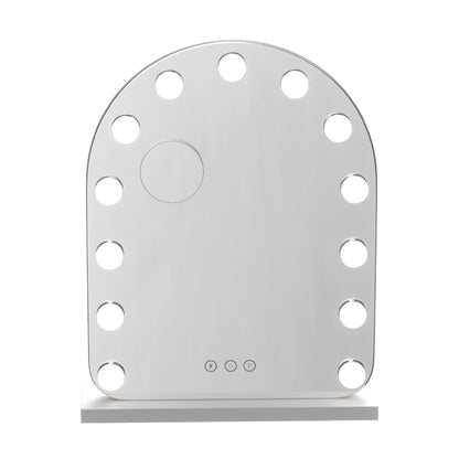 Embellir Makeup Mirror 40x50cm Dressing Vanity LED Bulb Light with 5x Magnification White Arch