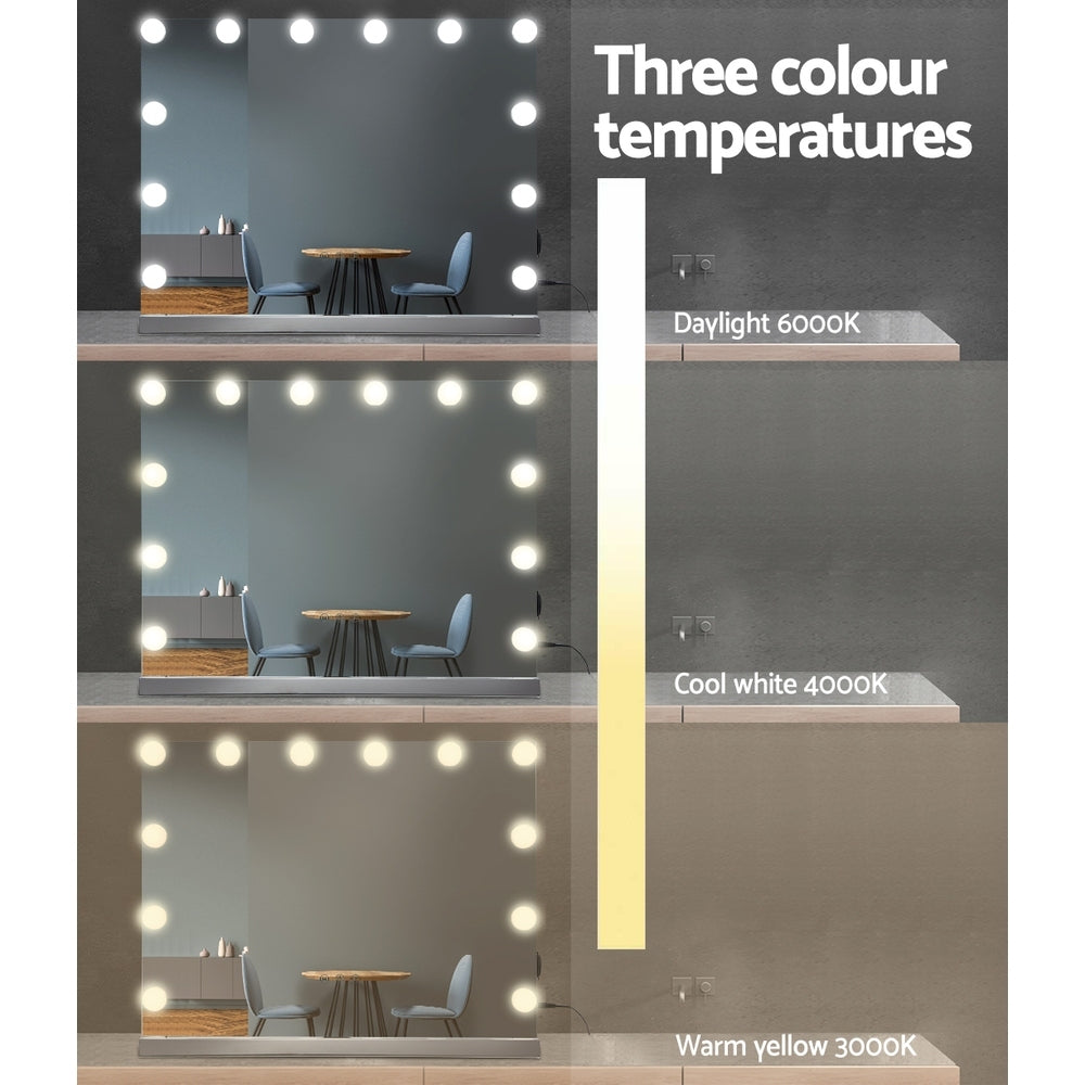 Makeup Mirror With 15 LED Lights | 58cm x 46cm