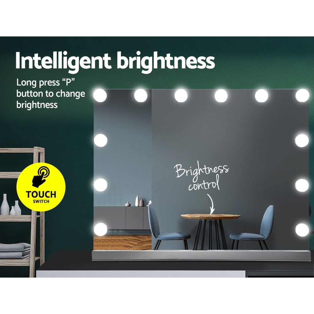 Makeup Mirror With 15 LED Lights | 58cm x 46cm