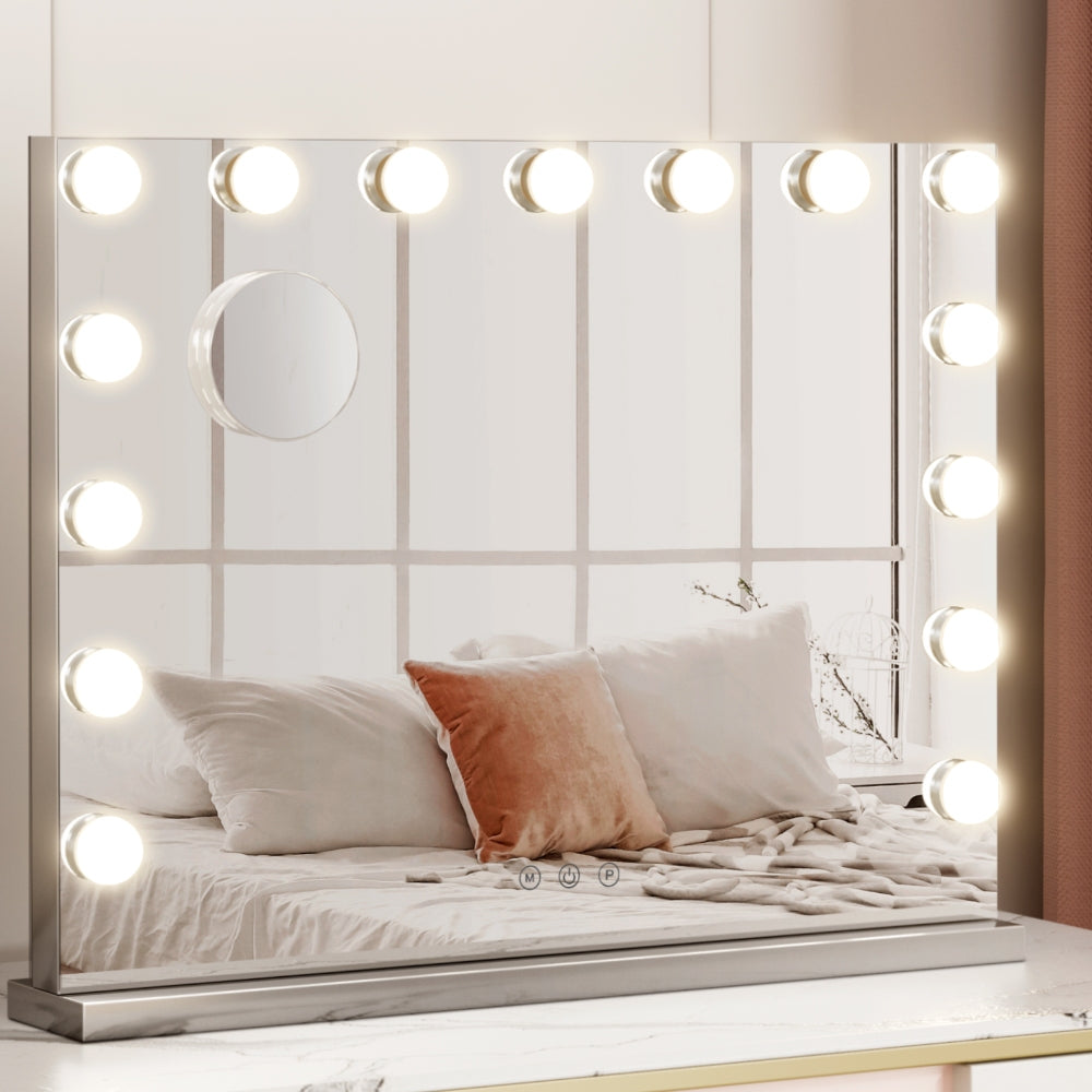 Makeup Mirror With 15 LED Lights | 58cm x 46cm