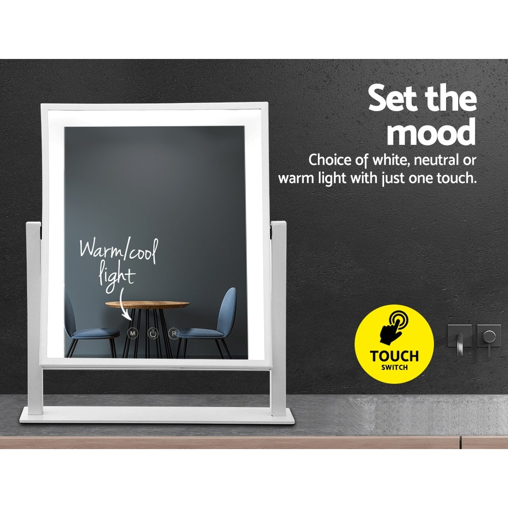 Embellir Hollywood Makeup Mirror with Dimmable Bulb Lighted Dressing Mirror 30cm x 40 cm