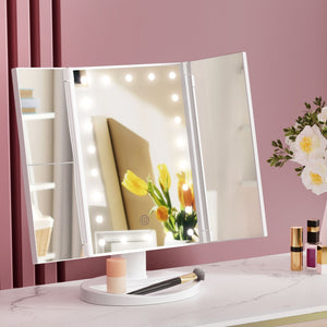 Embellir LED  Tri-Fold Make Up Mirror