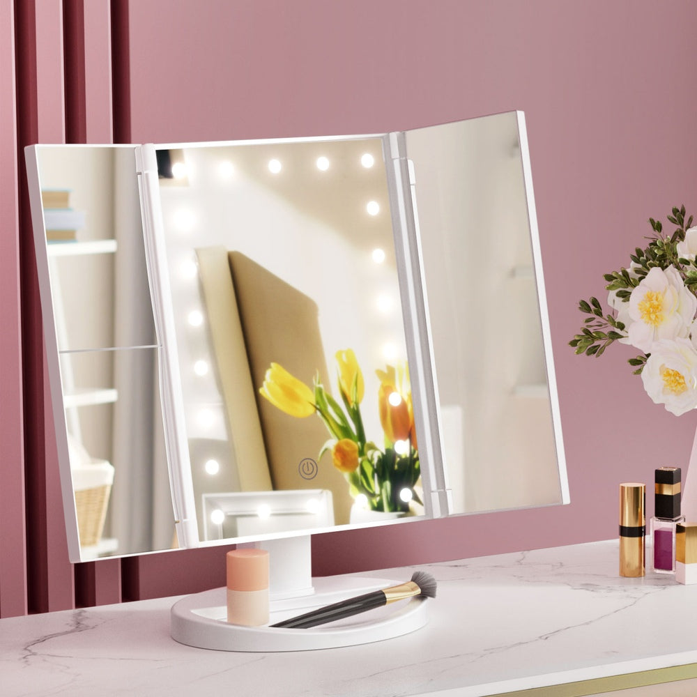 Embellir LED  Tri-Fold Make Up Mirror