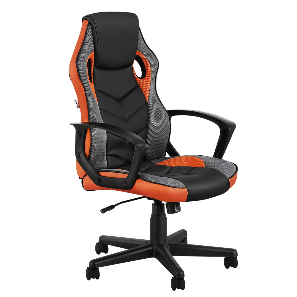 Artiss Gaming Chair Executive Racing High Back - Orange
