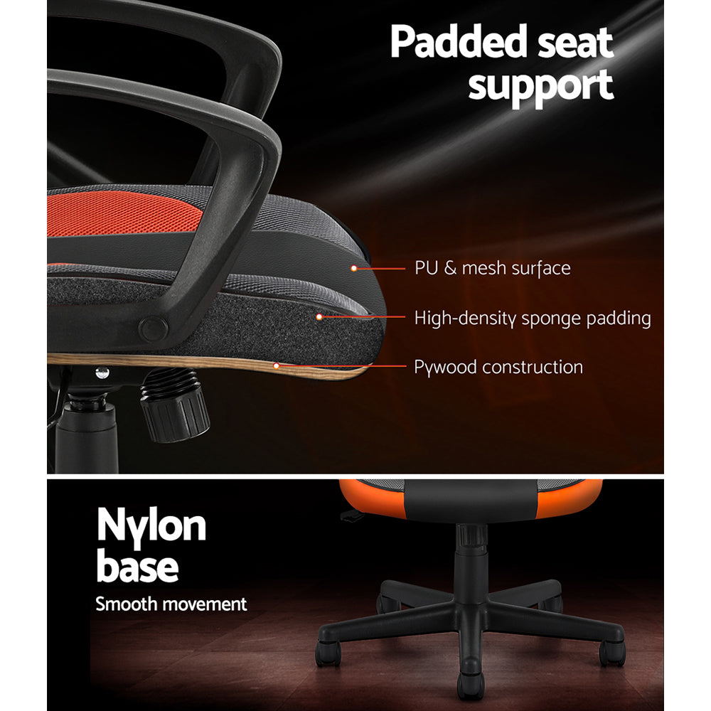Artiss Gaming Chair Executive Racing High Back - Orange