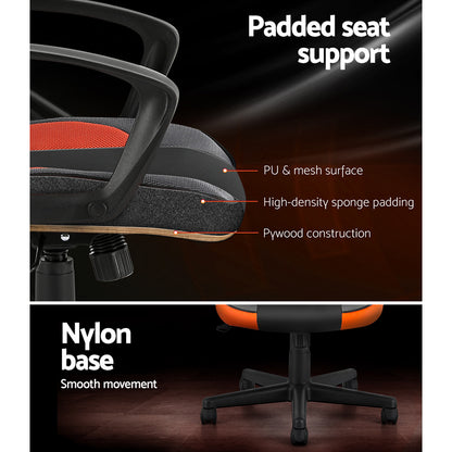 Artiss Gaming Chair Executive Racing High Back - Orange