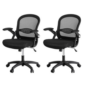 Artiss 2x Mesh Office Chair Computer Gaming Desk Chairs Work Study Mid Back