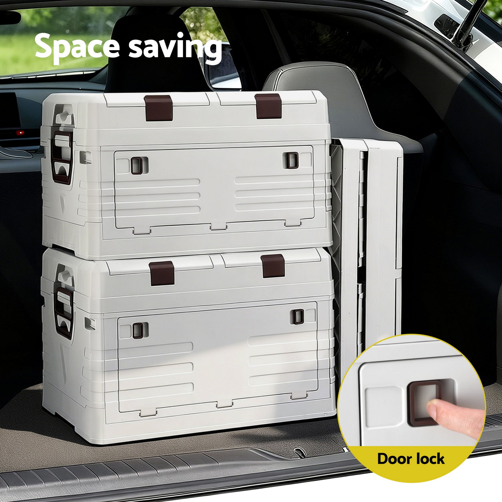 Gardeon 80L Outdoor Storage Box Foldable Camping Collapsible Bins Organizer - Factory Direct Shop