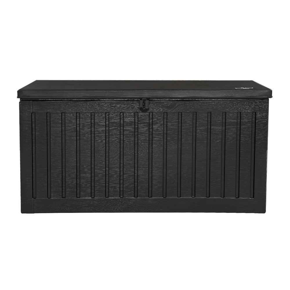 Outdoor Storage Box Container Garden Toy Indoor Tool Chest Sheds 270L Black