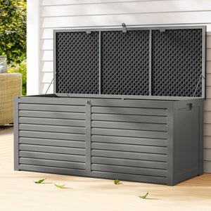 Outdoor Storage Box Bench Seat Garden Sheds Chest 490L