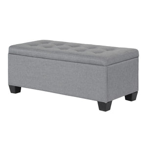 Artiss Large Fabric Storage Ottoman - Grey