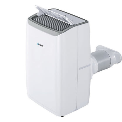 White portable air conditioner on a white background