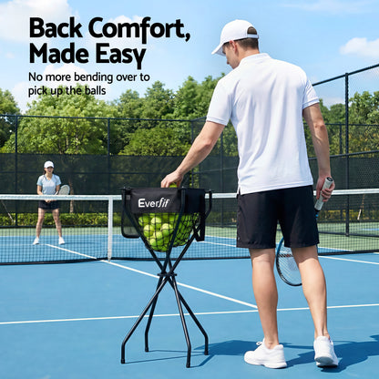 Everfit Portable Ball Cart Foldable Pickleball Tennis Baseball Softball - Factory Direct Shop