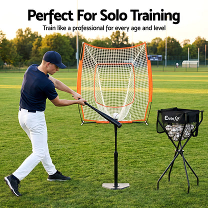 Everfit Portable Ball Cart Foldable Pickleball Tennis Baseball Softball - Factory Direct Shop