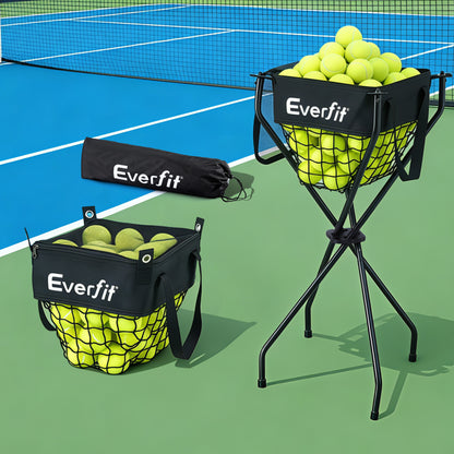 Everfit Portable Ball Cart Foldable Pickleball Tennis Baseball Softball - Factory Direct Shop