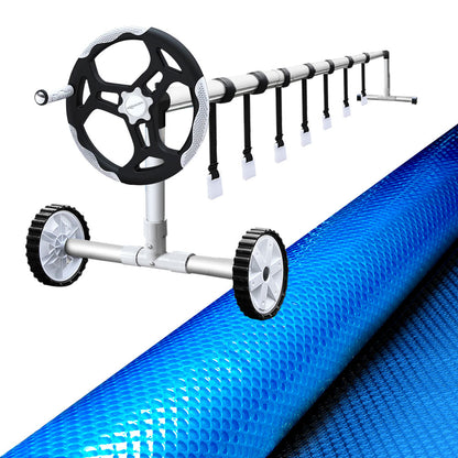 Aqua buddy Swimming Pool Cover Pools Roller Wheel Solar Blanket Covers10X4M