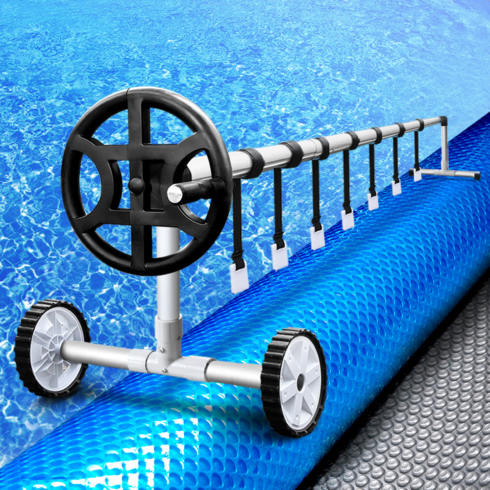 Aqua buddy Solar Swimming Pool Cover Roller Wheel Blanket Adjustable 10X4M