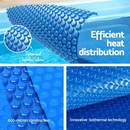 Aqua Buddy Pool Cover 600 Micron 6.5x3m Swimming Pool Solar Blanket Blue
