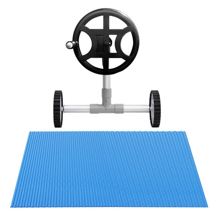 Aqua Buddy Pool Cover 600 Micron 6.5x3m w/ Roller 4m Swimming Pools Solar Blanket