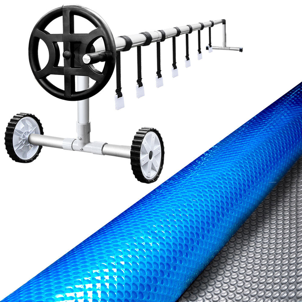Aqua buddy 6.5x3m Pool Cover Rolloer Swimming Solar Blanket Covers Bubble Heater