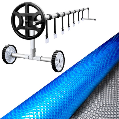 Aqua buddy 6.5x3m Pool Cover Rolloer Swimming Solar Blanket Covers Bubble Heater