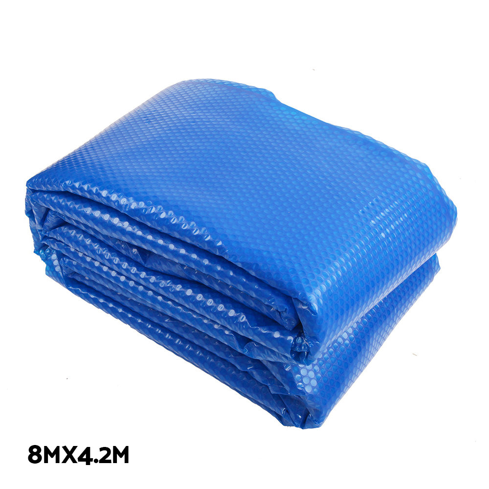 Aqua buddy Solar Pool Cover Roller Swimming Pools Wheel Blanket 500 Micron 8X4.2M
