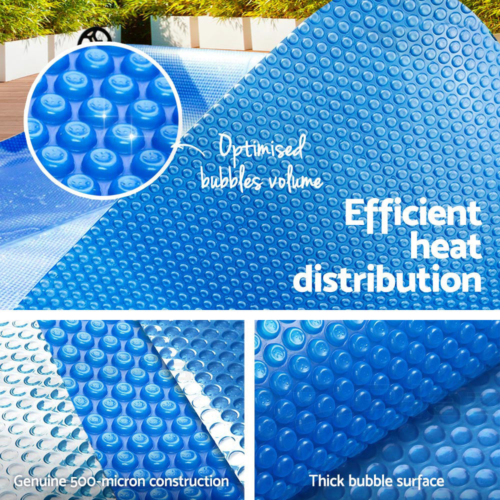 Aqua buddy 8M X 4.2M Solar Swimming Pool Cover 400 Micron Outdoor Bubble Blanket