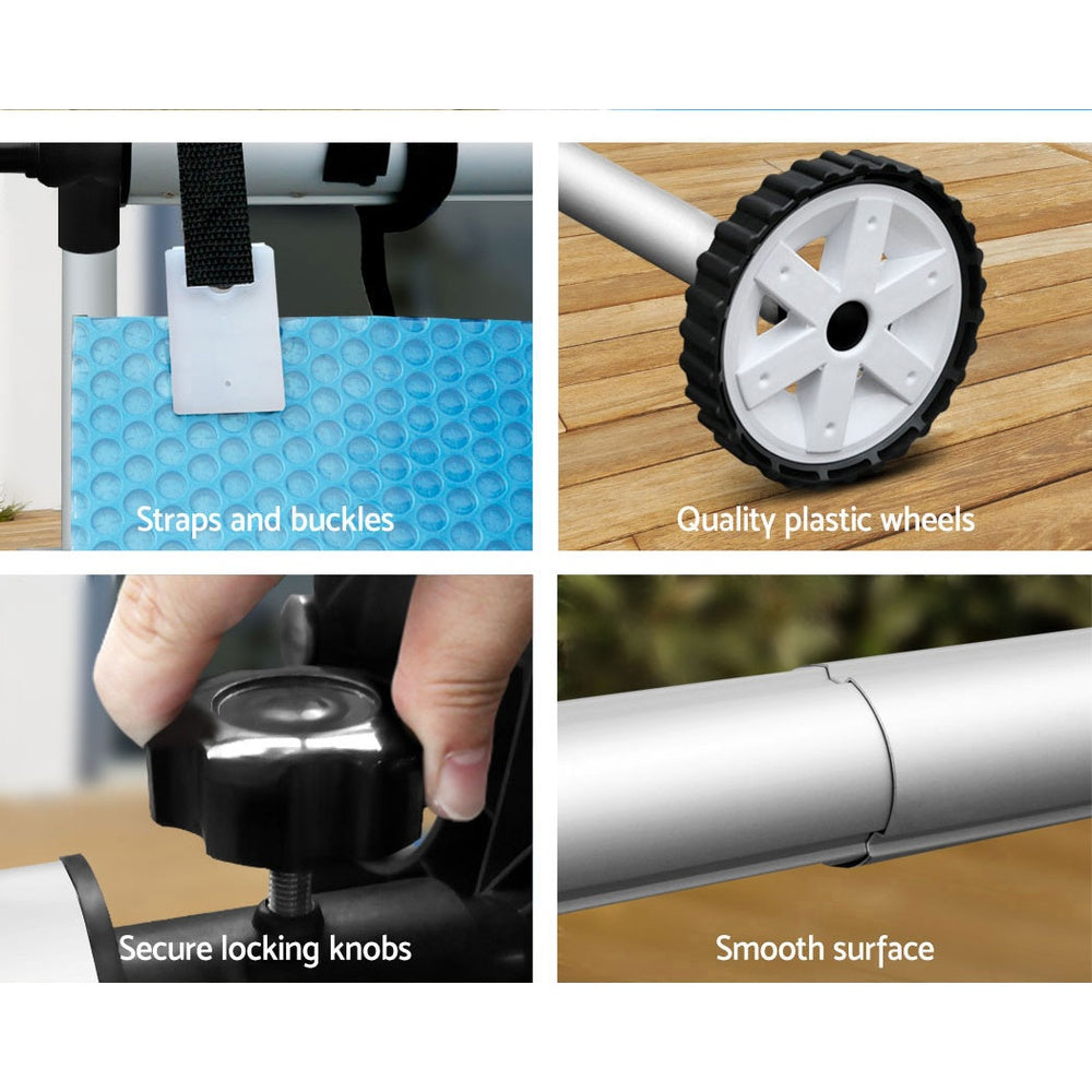 Aqua buddy Pool Cover Roller 8x4.2m Solar Blanket Swimming Pools Covers Bubble