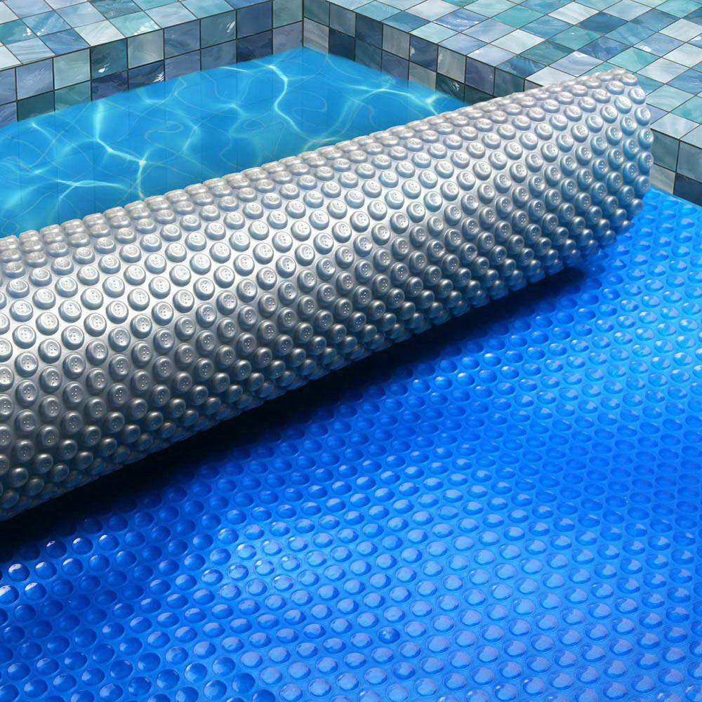 Aqua buddy 9.5M X5M Solar Swimming Pool Cover 400 Micron Outdoor Bubble Blanket