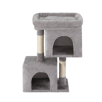 i.Pet Cat Tree 67cm Tower Scratching Post Trees Scratcher Condo House Light Grey - Factory Direct Shop