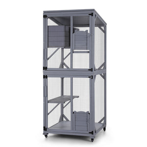 i.Pet Cat House Wooden 180cm Rabbit Hutch Pet Condo Small Dog Enclosure Cage - Factory Direct Shop