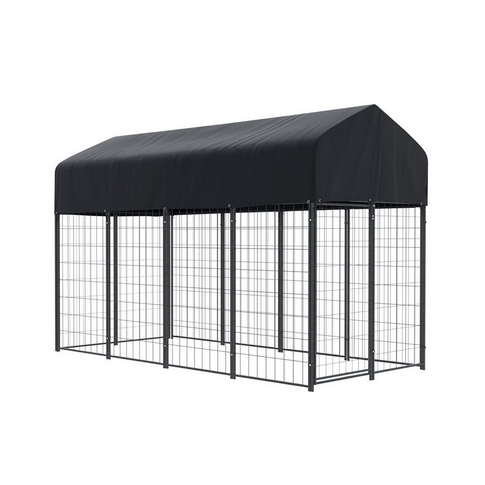 i.Pet Dog Kennel Extra Large Metal Backyard