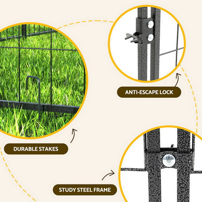 i.Pet Dog Kennel Extra Large Metal Backyard