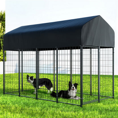 i.Pet Dog Kennel Extra Large Metal Backyard