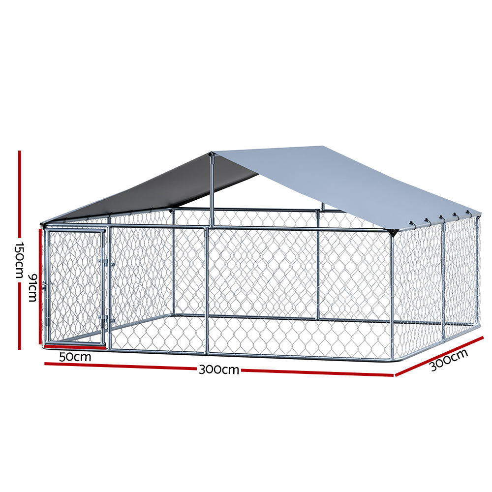 i.Pet Dog Kennel Large XXL Outdoor Enclosure With Roof
