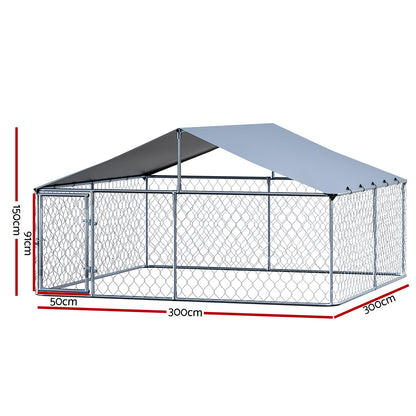 i.Pet Dog Kennel Large XXL Outdoor Enclosure With Roof