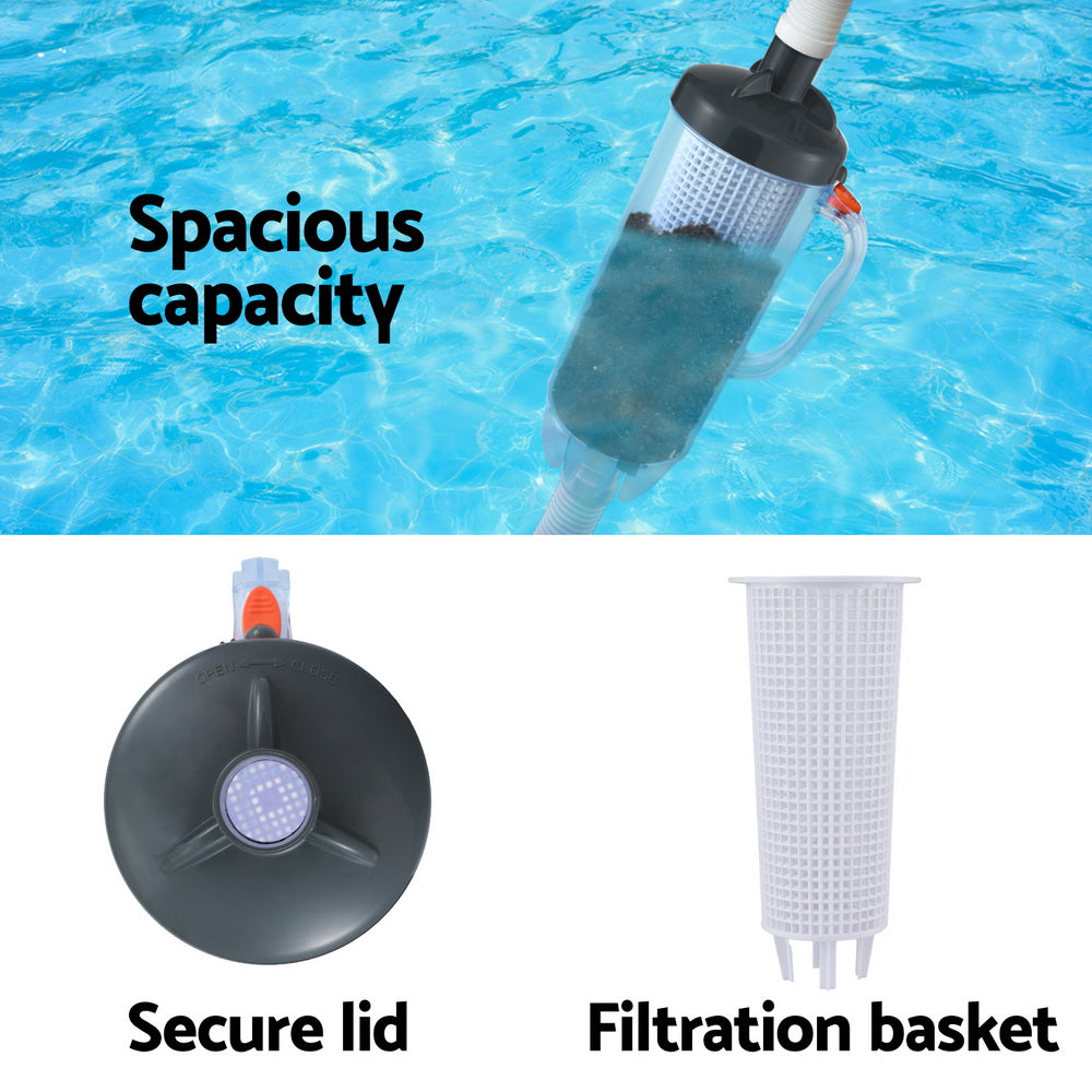 Aqua Buddy Pool Leaf Canister Cleaner Suction Catcher In-ground Swimming Pools