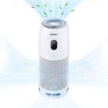 Devanti Air Purifier 4-Layer HEPA Filter White