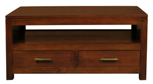Paris 4 Drawer Coffee Table (Mahogany)

The Paris 4 Drawer Coffee Table offers a modern twist on timeless style, constructed from solid mahogany timber that is SVLK-certified. Its clean lines and structured shape make it suitable for both modern and transitional home interiors. Choose between three finishes - deep Chocolate with sleek silver handles, Light Pecan, or classic Mahogany with traditional brass - to find the perfect balance of visual warmth and practicality.