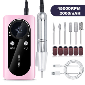 Professional 45000RPM Rechargeable Nail Drill - Achieve Salon-Quality Nails at Home!

Enhance your nail maintenance routine with the top-of-the-line Pink Professional 45000RPM Rechargeable Nail Drill. Perfect for professionals and at-home users alike, this electric nail file boasts impressive power and portability, making it the ultimate tool for achieving flawless manicures and pedicures.