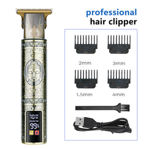 Professional Buddha head Design Hair Clipper

Enhance your grooming experience with this&nbsp;Professional buddha head Design Hair Clipper. Featuring a striking buddha head engraving on a robust metal body, this clipper combines artistry with powerful performance. Ideal for both professional barbers and home use, it??s equipped with a digital display and precision guards for versatile styling.