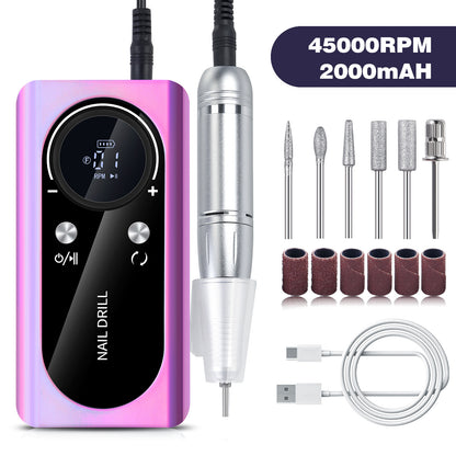 Professional 45000RPM Rechargeable Nail Drill - Achieve Salon-Quality Nails at Home!

Improve your nail care routine with this rechargeable Purple Professional 45000RPM Nail Drill. Ideal for professional or personal use, it offers a highly effective and convenient solution for all your manicure and pedicure needs.