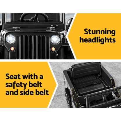 Close-up of a vehicle's front with headlights and a safety belt, set against a yellow and gray background.