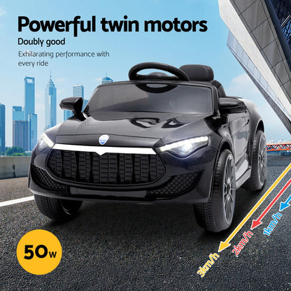 Rigo Maserati Kids Ride On Car - Black