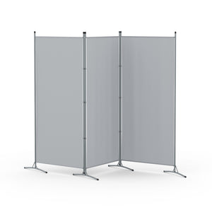 Artiss 3 Panel Room Divider Screen 260x180cm Fabric Grey