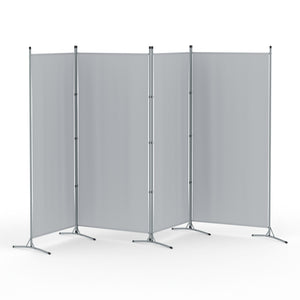 Artiss 4 Panel Room Divider Screen 345x180cm Fabric Grey